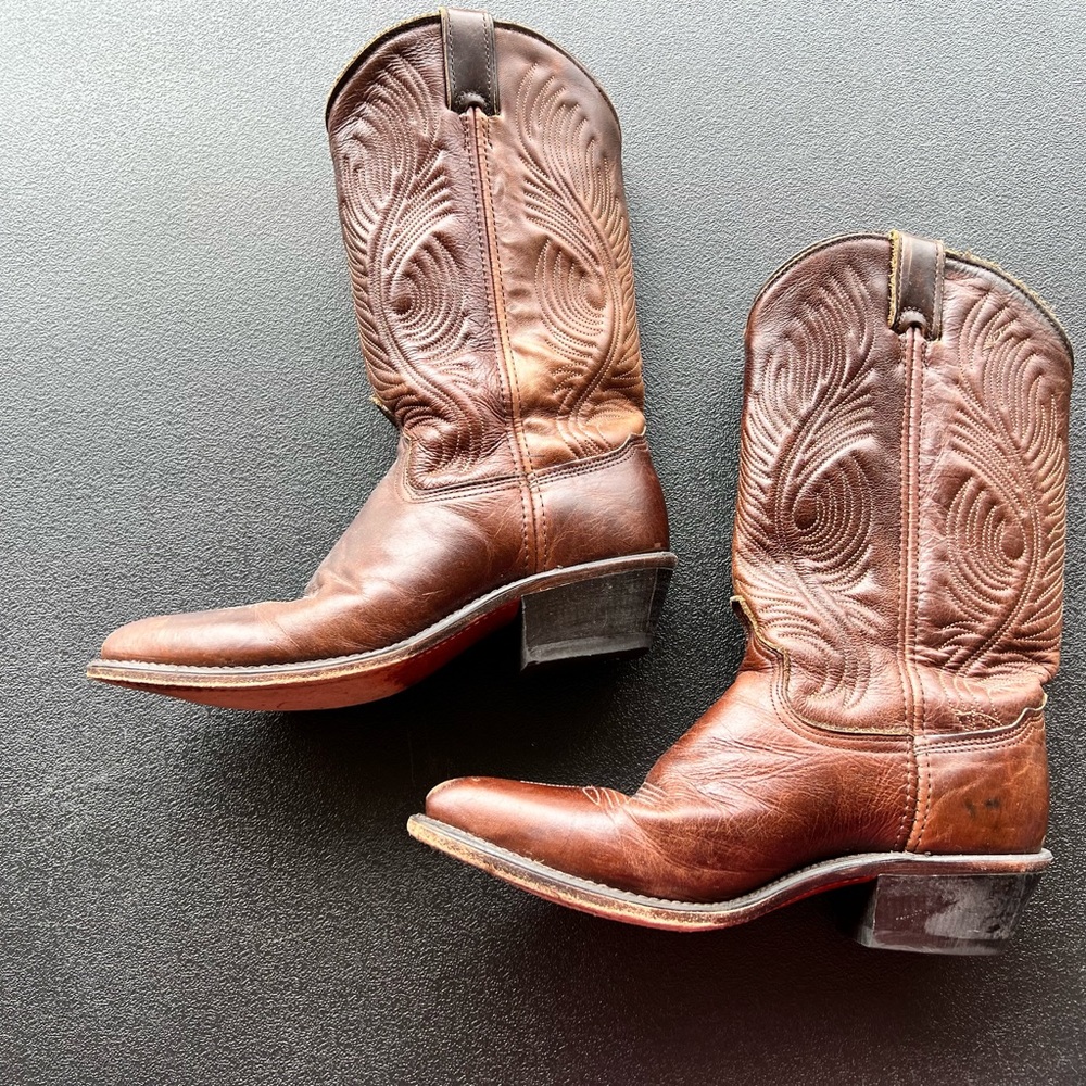 Genuine Leather Cowboy Boots